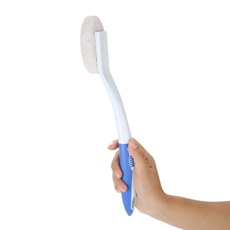 Long Handle Pumice Foot Scruber, Exfoliating Foot File Callus Remover Tool Cleaner Massage Stone Callus Reducer